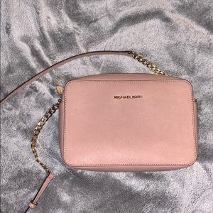 Pink Michael Kors cross body purse